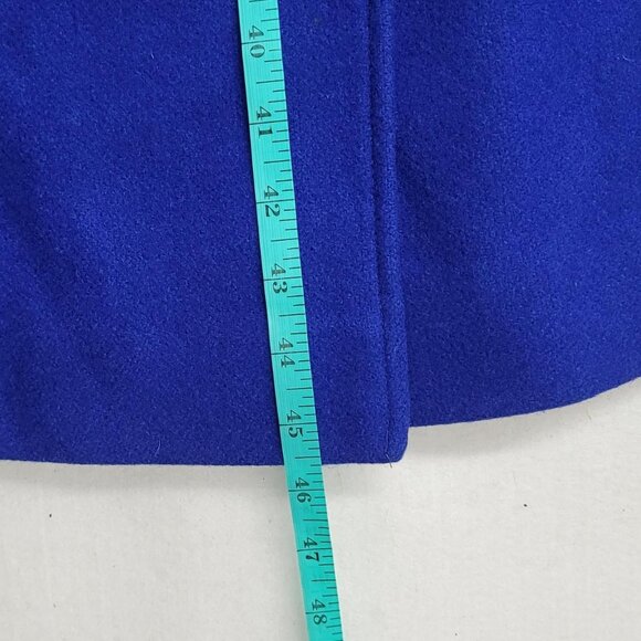 Vintage Roaman’s Wool Coat | Size 2XL | Navy Blue | Made in USA | Shoulder Pads - Picture 5 of 6